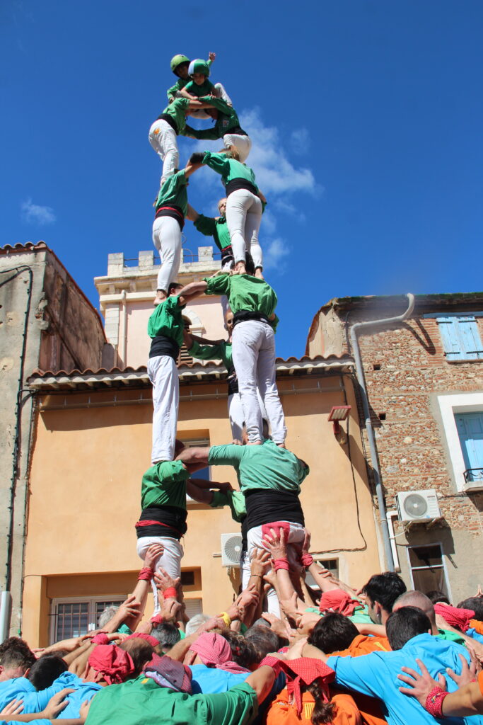 el 3de7, el castell de 7 que més ha descarregat els Castellers del Riberal